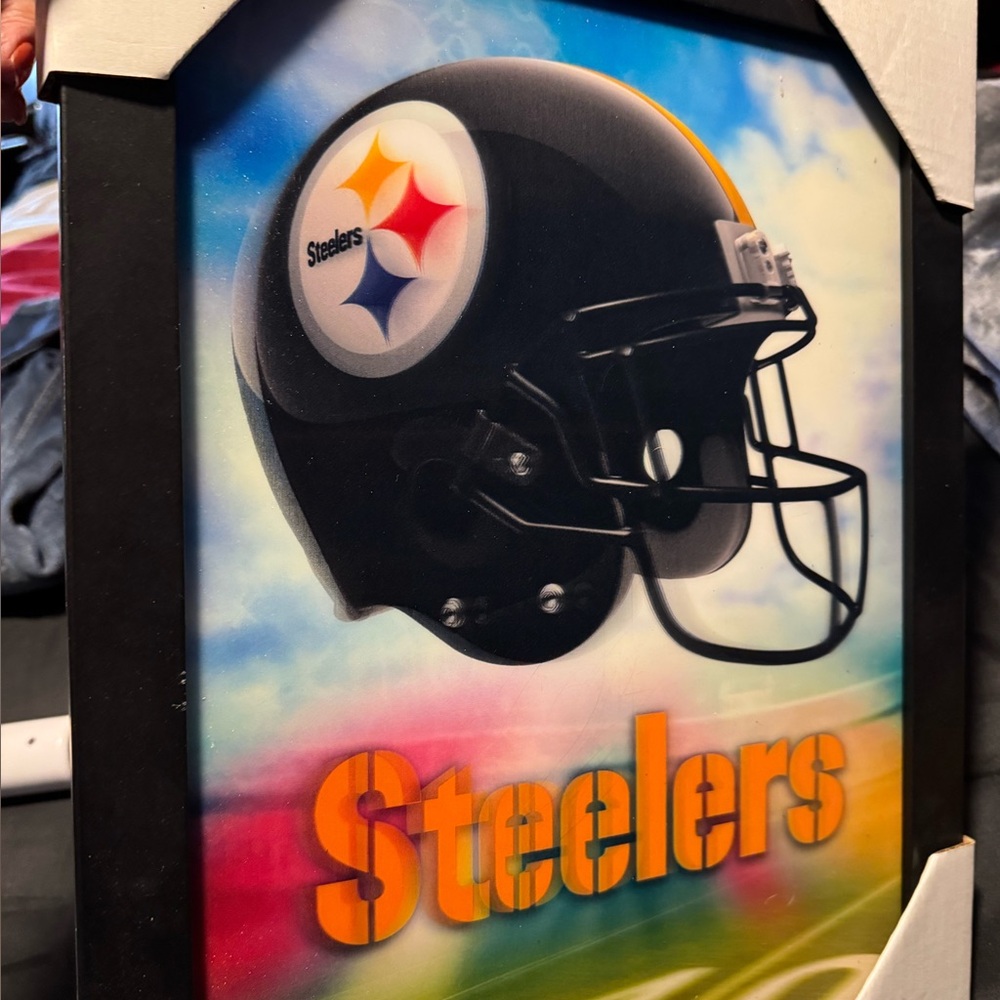 Steelers Football Helmet Wall Art